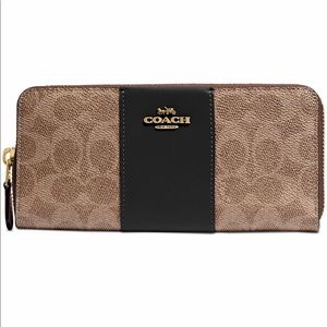 COACH Signature Coated Canvas Colorblock Wallet